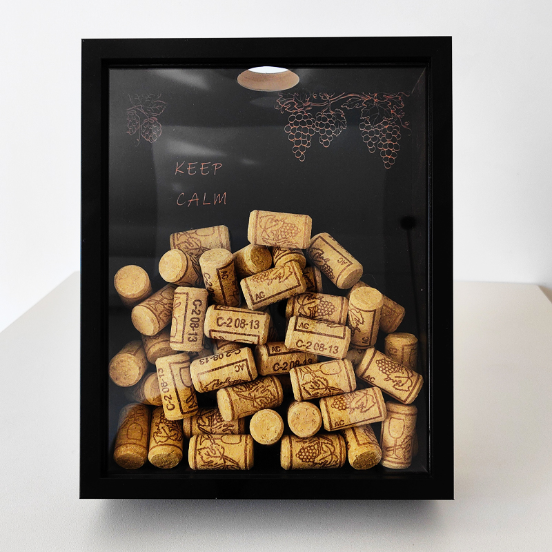 Red Wine Cork Display Frame Wo - Collectible Vintage Photos reseña y precio
