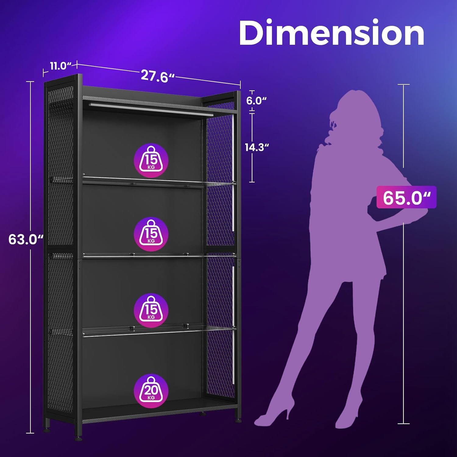 LED Display Case with Glass Sh - Collectible Collection reseña y precio