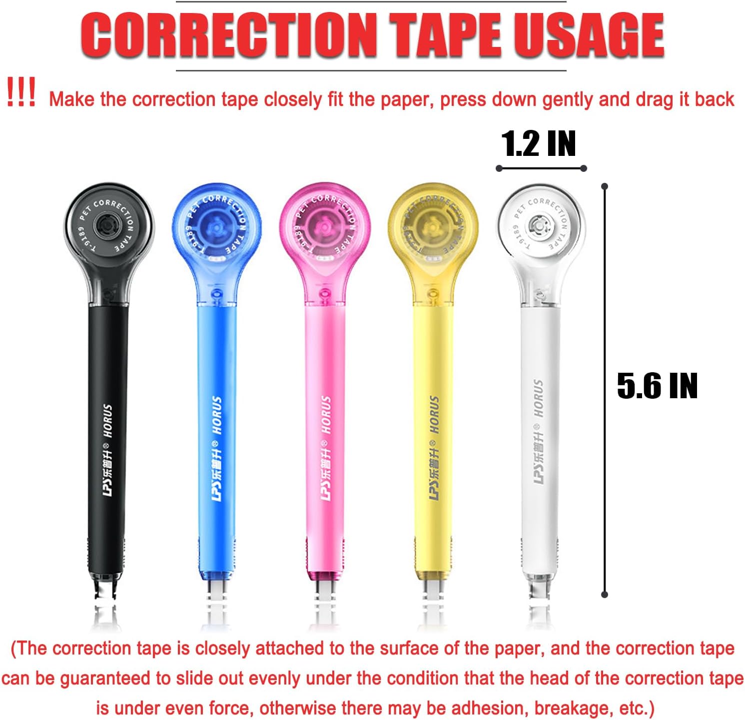 5 Pack White Correction Tape,  - Instant Film Pack reseña y precio