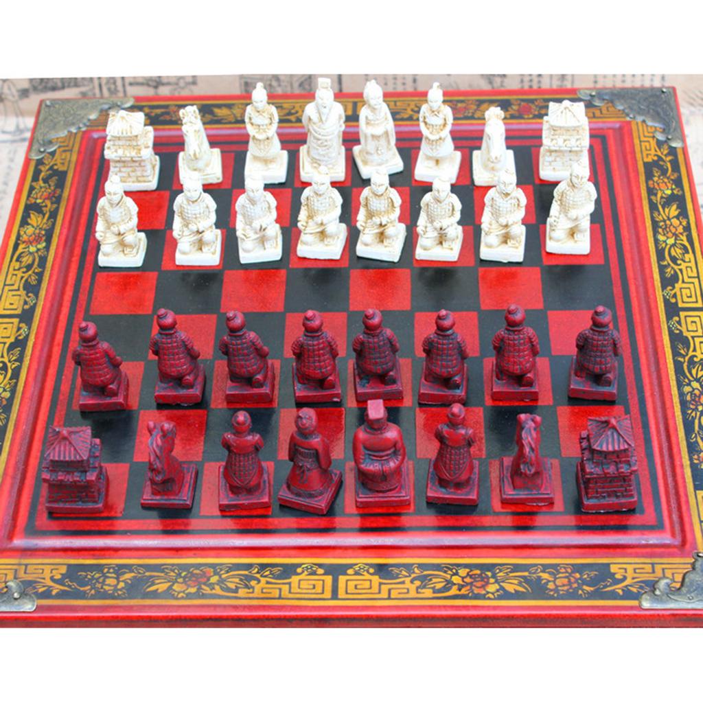 Resin Chinese Chess Set Classi - Vintage Collectible Board Games reseña y precio