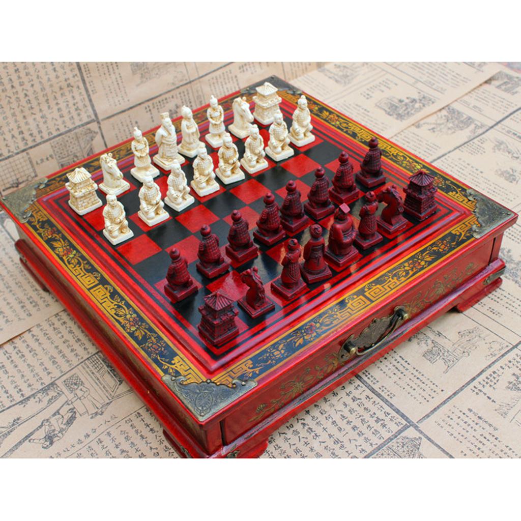 Resin Chinese Chess Set Classi - Vintage Collectible Board Games reseña y precio