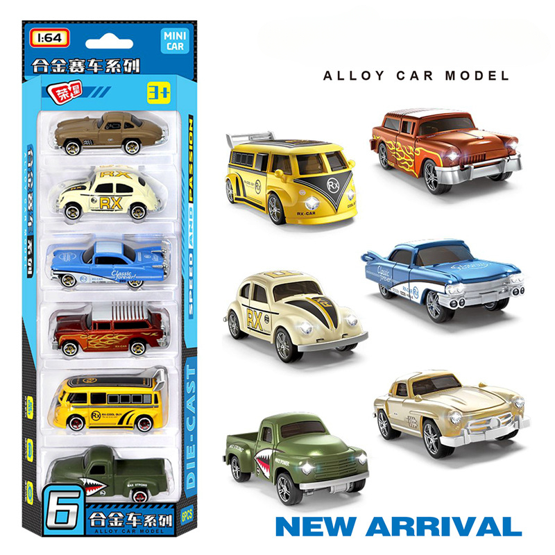 1:64 Alloy retro racing car 6- - Vintage Collectibles Toys reseña y precio
