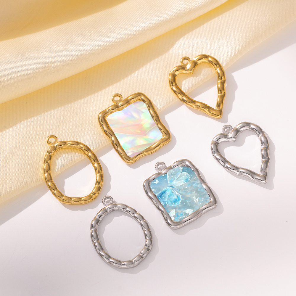 5pcs Stainless Steel Heart Rou - Vintage Jewelry Collection reseña y precio