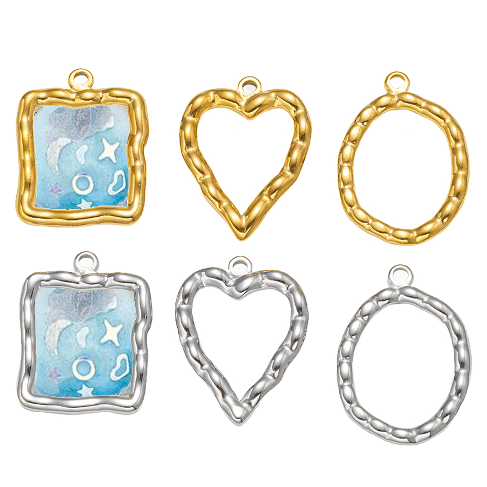 5pcs Stainless Steel Heart Rou - Vintage Jewelry Collection reseña y precio
