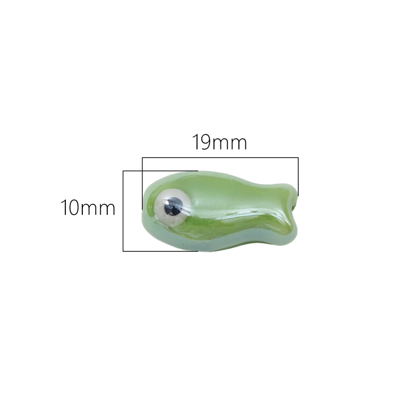 10Pcs Vintage Fish Ceramic Bea - Vintage Jewelry Collection reseña y precio