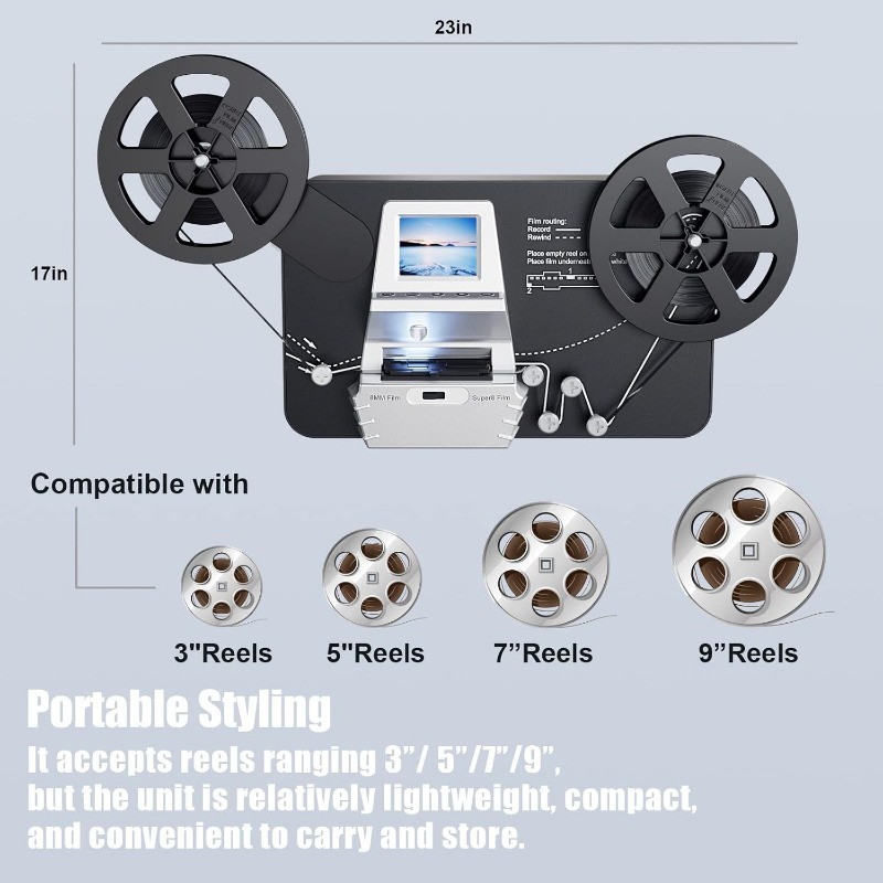 8mm & Super 8 Film to Digital  - Super 8 Film Reel reseña y precio