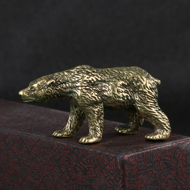 1PC Vintage Solid Brass Bear S - Vintage Collectible Bears reseña y precio