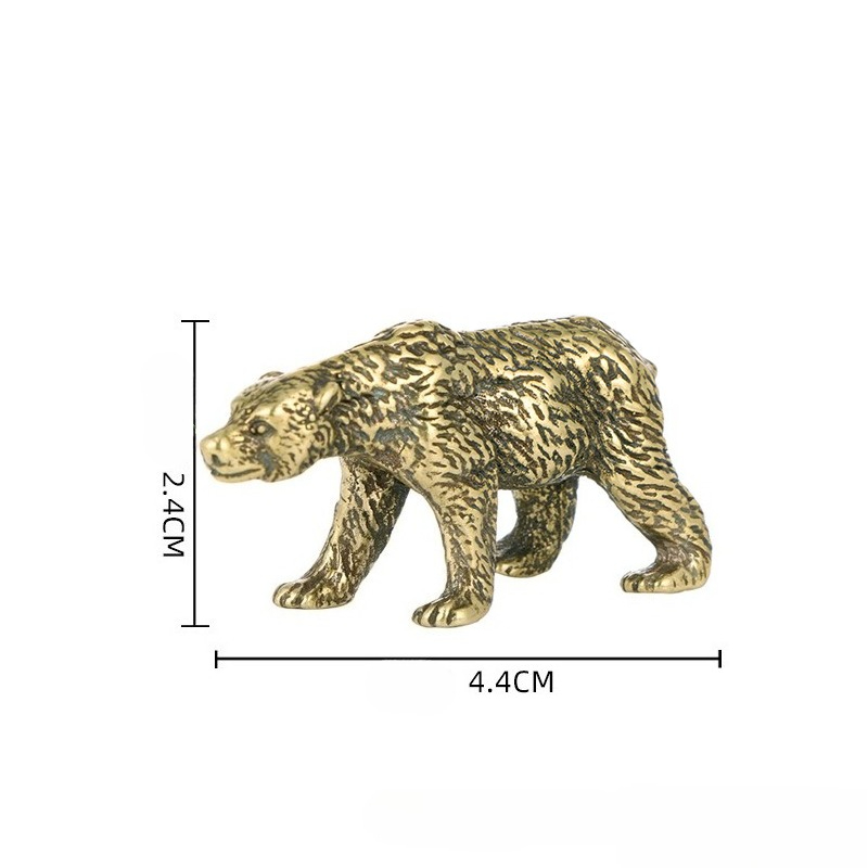 1PC Vintage Solid Brass Bear S - Vintage Collectible Bears reseña y precio