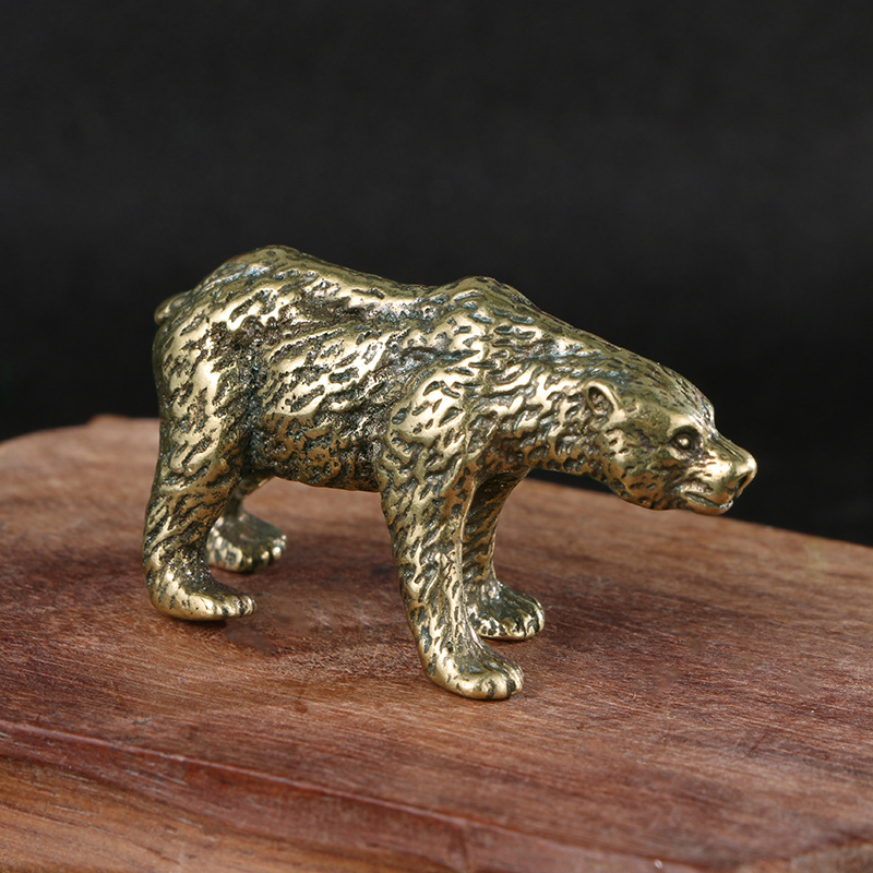 1PC Vintage Solid Brass Bear S - Vintage Collectible Bears reseña y precio