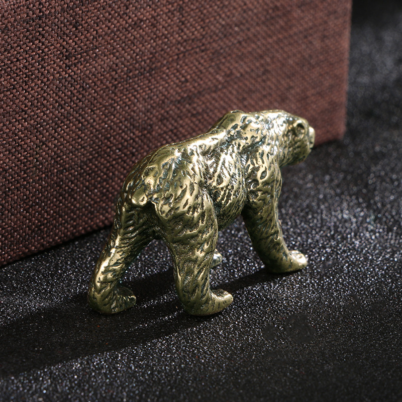 1PC Vintage Solid Brass Bear S - Vintage Collectible Bears reseña y precio