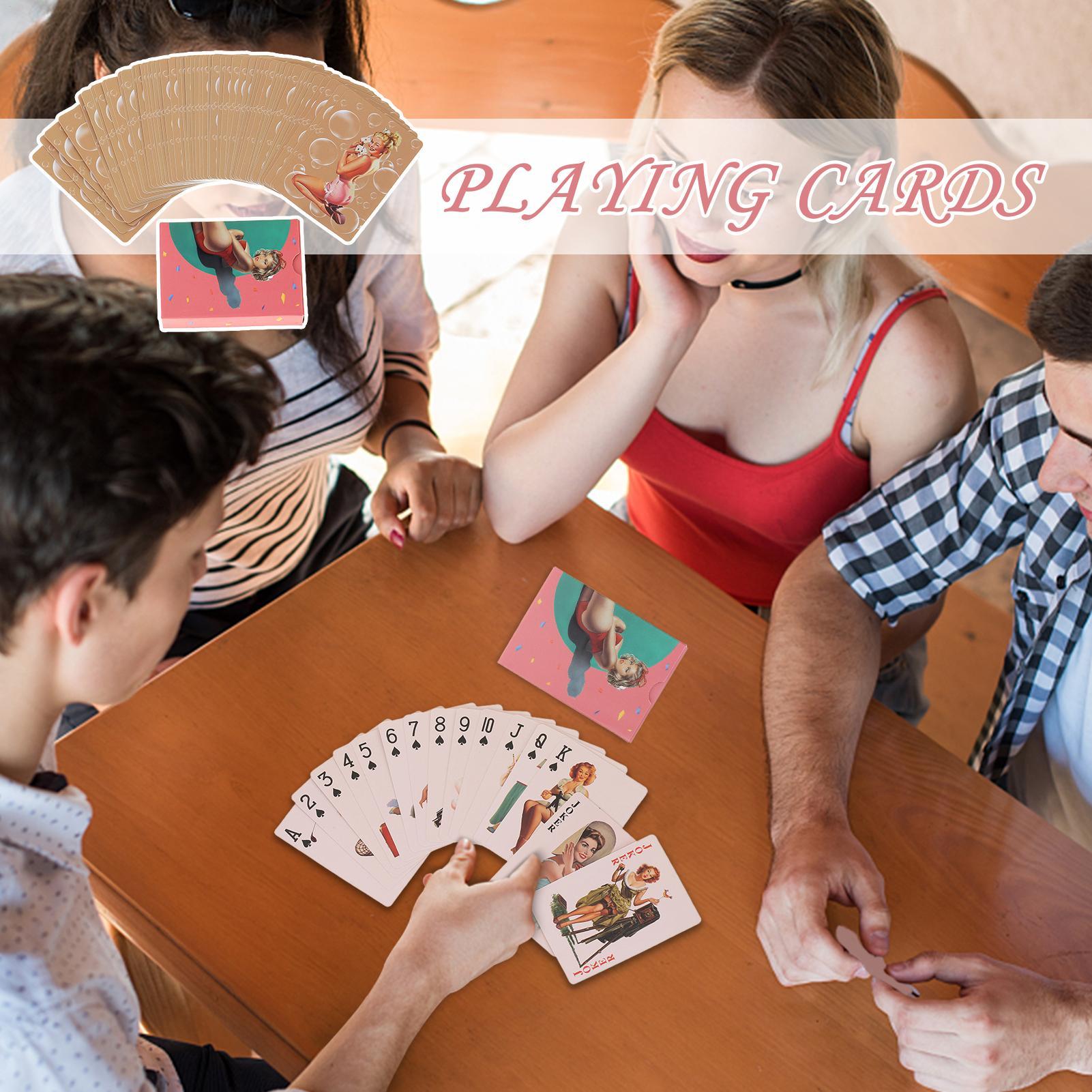 Vintage Deck Cards Retro Poker - Vintage Collectible Board Games reseña y precio