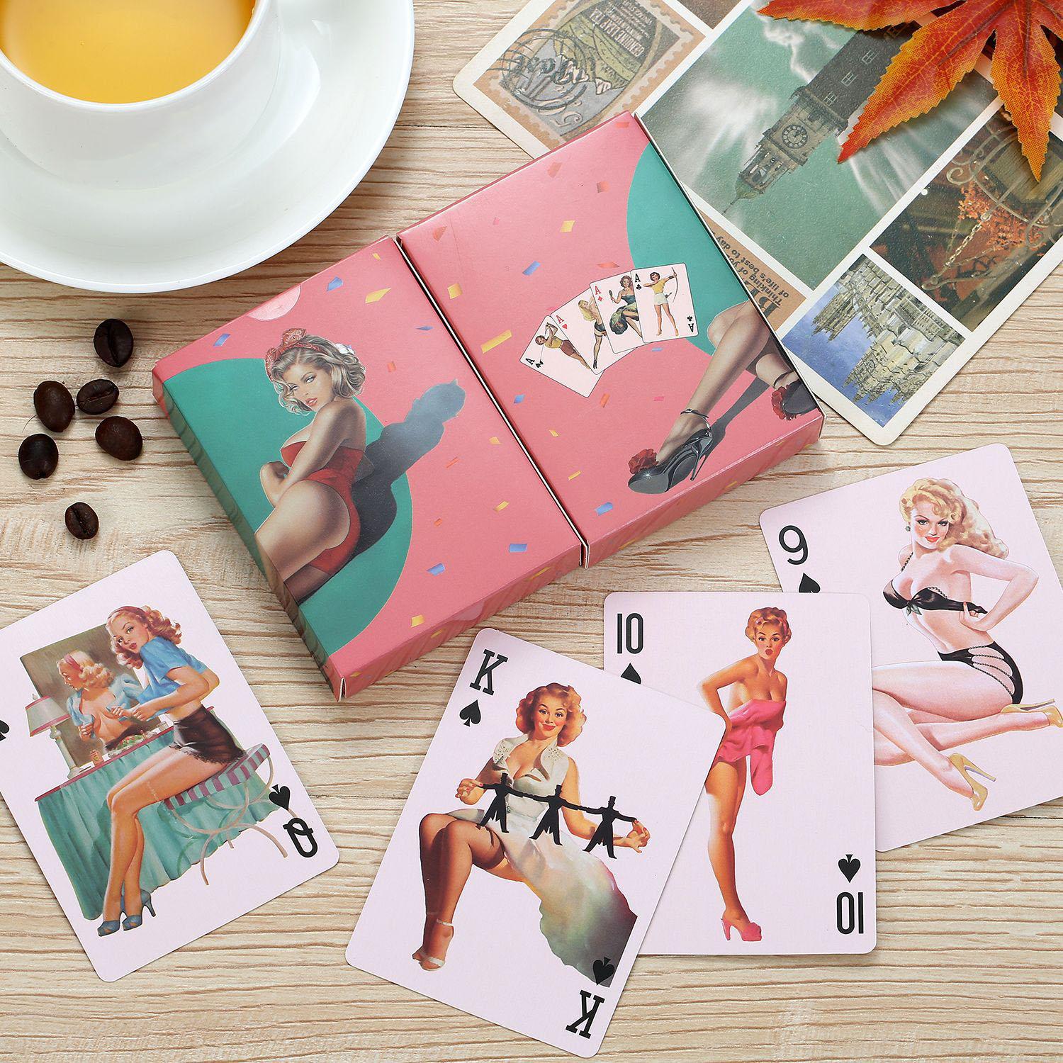 Vintage Deck Cards Retro Poker - Vintage Collectible Board Games reseña y precio