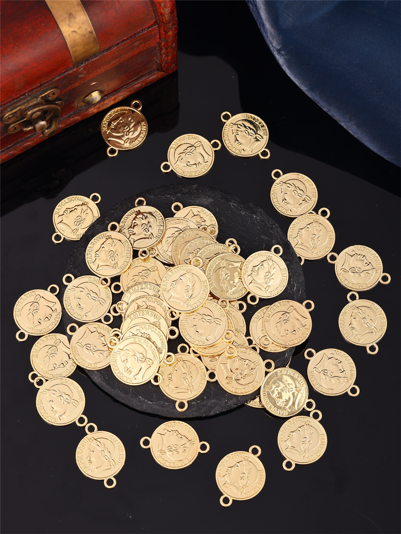 Coin-Shaped DIY Women's Robe A - Vintage Jewelry Collection reseña y precio