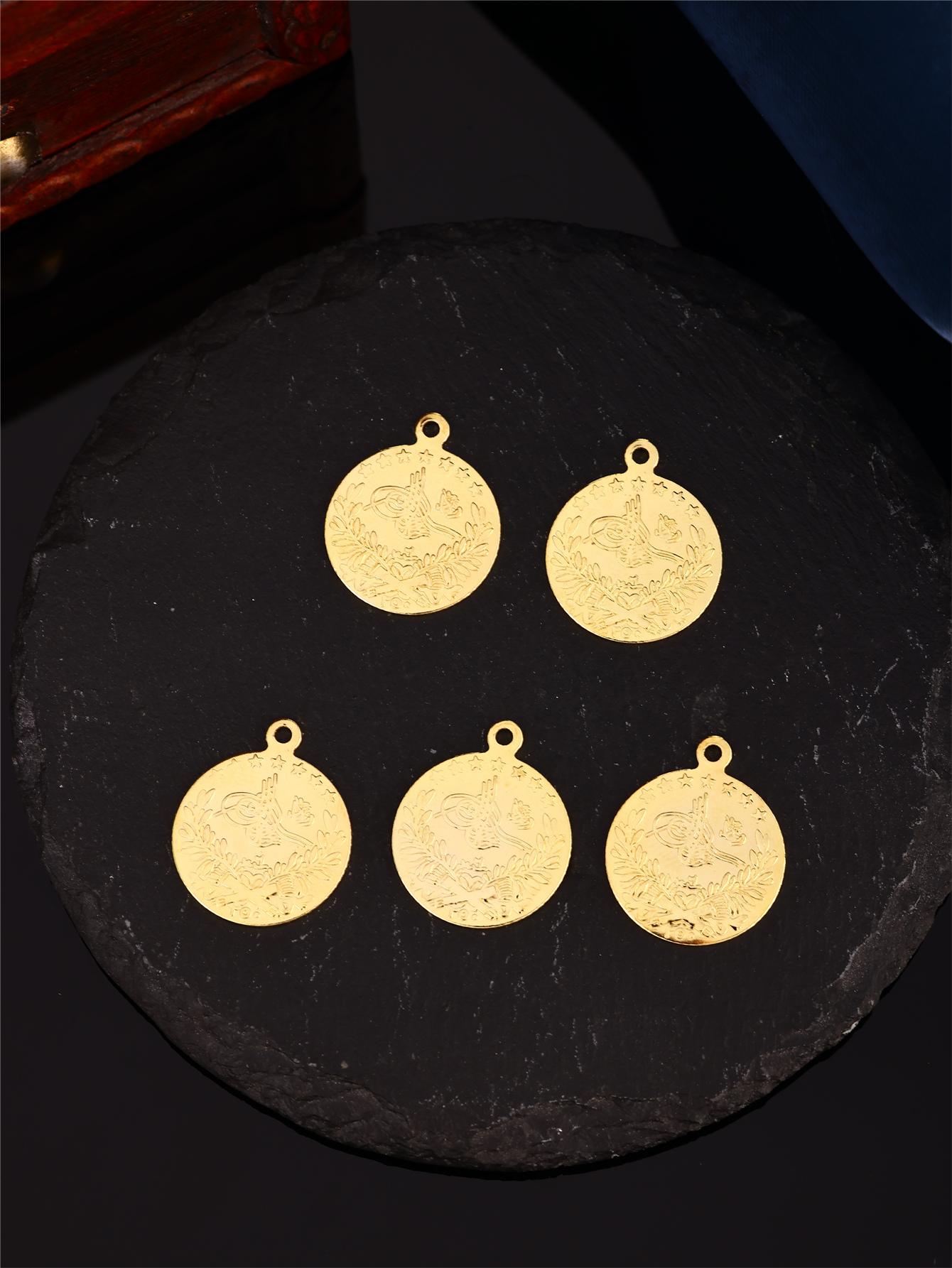 Turkish Ottoman Pattern Coin D - Vintage Jewelry Collection reseña y precio