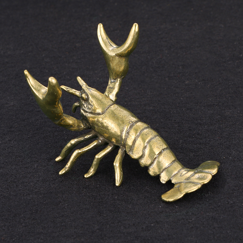 Solid Brass Crayfish Ornament  - Vintage Collectible Furniture reseña y precio