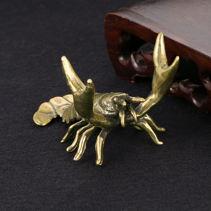 Solid Brass Crayfish Ornament  - Vintage Collectible Furniture reseña y precio