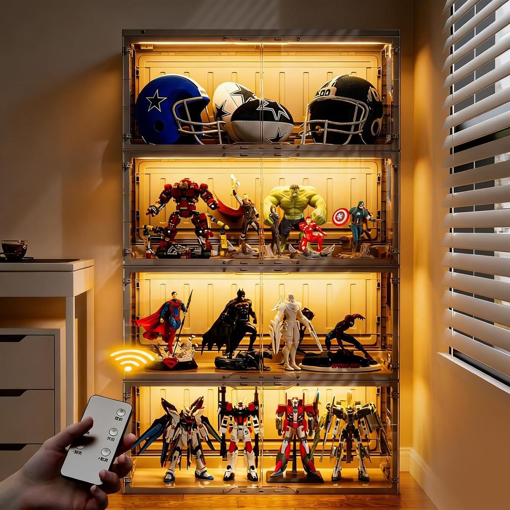 Black Glass Display Case with  - Collectible Collection reseña y precio