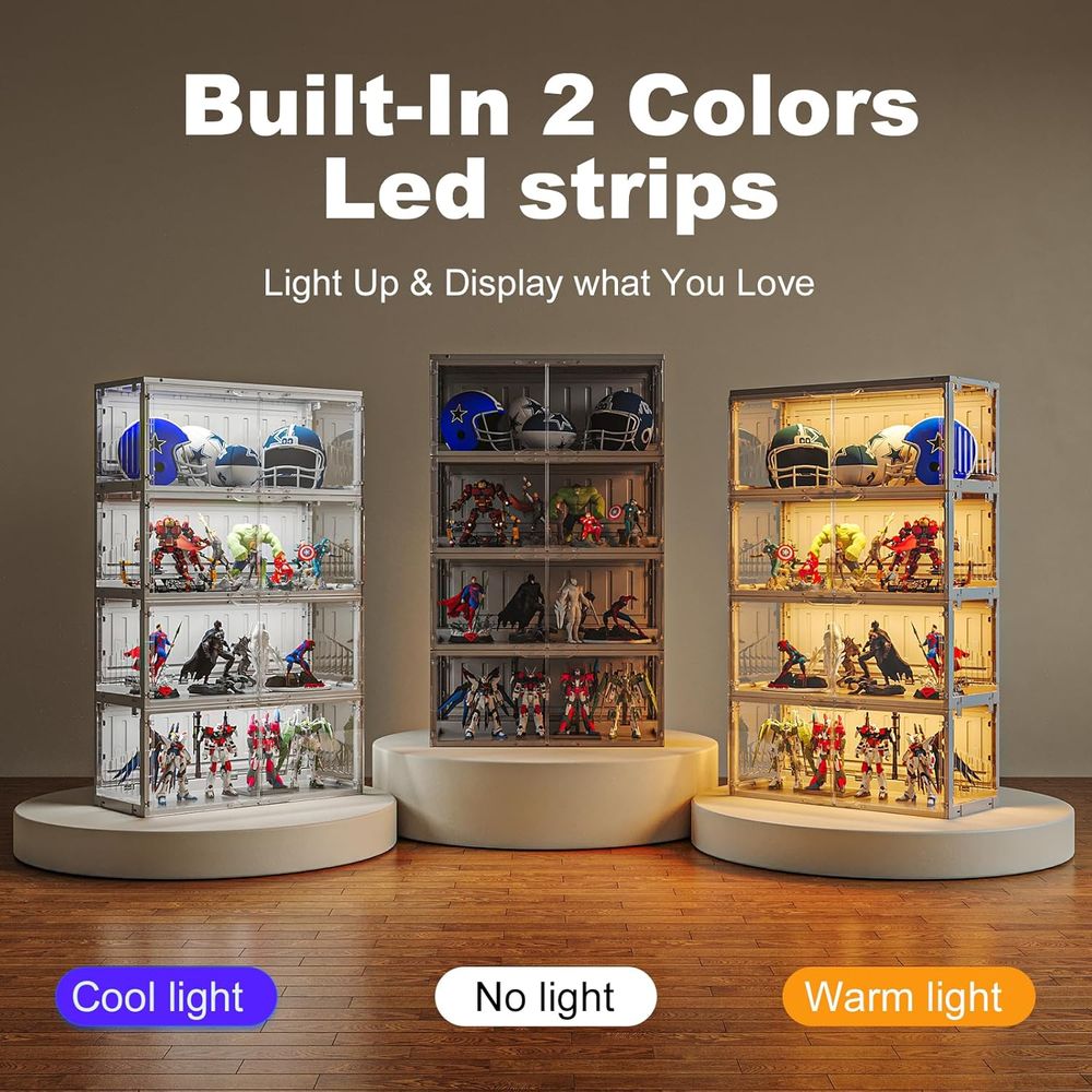Black Glass Display Case with  - Collectible Collection reseña y precio