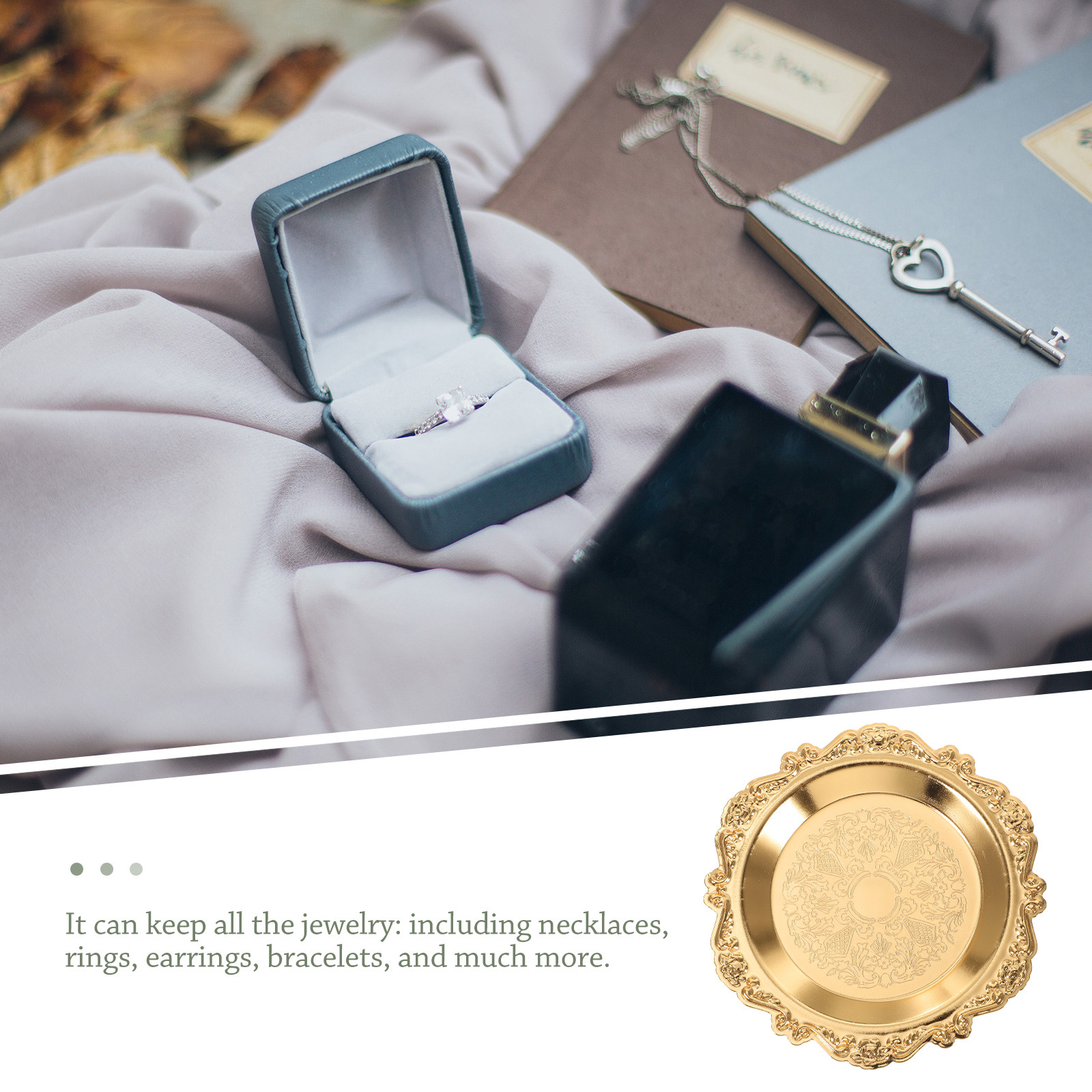 Copper Vintage Jewelry Tray De - Collectible Vintage Photos reseña y precio