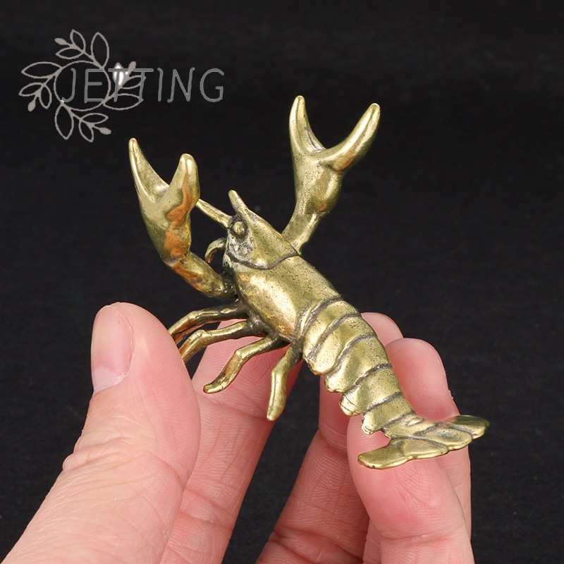(SMTGDP11)Solid Brass Crayfish - Vintage Collectible Furniture reseña y precio