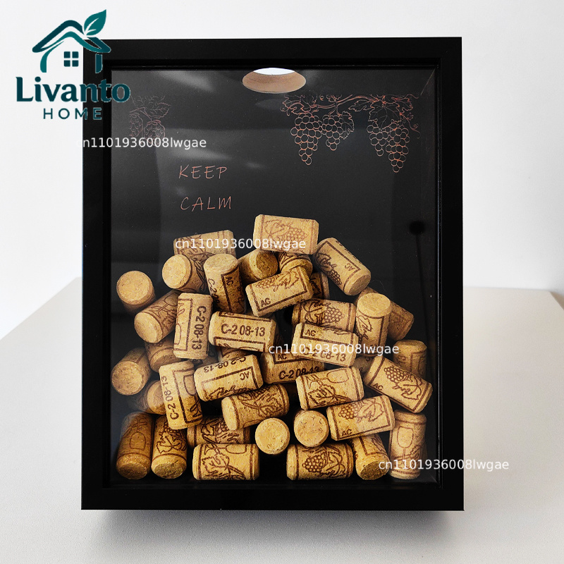 Red Wine Cork Display Frame Wo - Collectible Vintage Photos reseña y precio