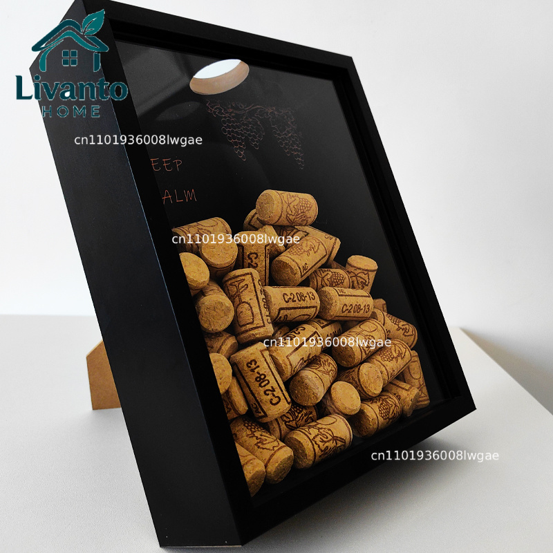 Red Wine Cork Display Frame Wo - Collectible Vintage Photos reseña y precio