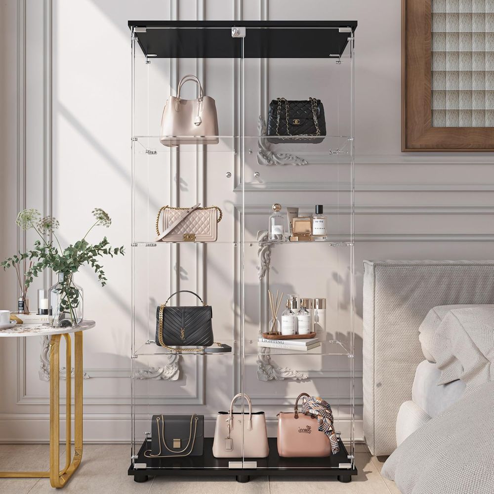 Double Door Glass Display Cabi - Collectible Collection reseña y precio