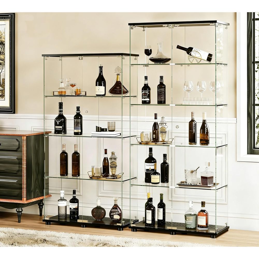 Double Door Glass Display Cabi - Collectible Collection reseña y precio