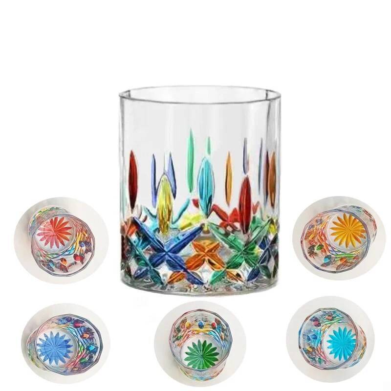 Designer Cup Colorful Jewelry  - Vintage Collectible Glass reseña y precio