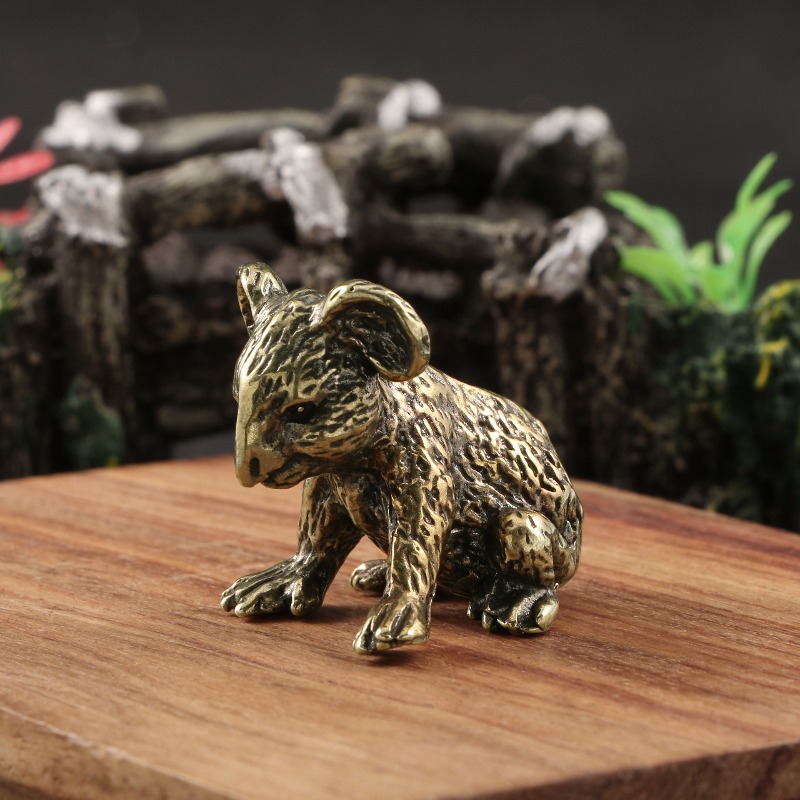 1 PC Vintage Hand Carved Brass - Vintage Collectible Bears reseña y precio
