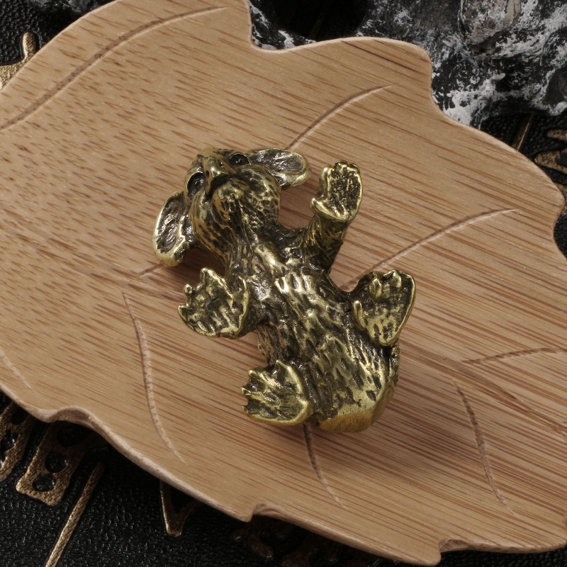 1 PC Vintage Hand Carved Brass - Vintage Collectible Bears reseña y precio