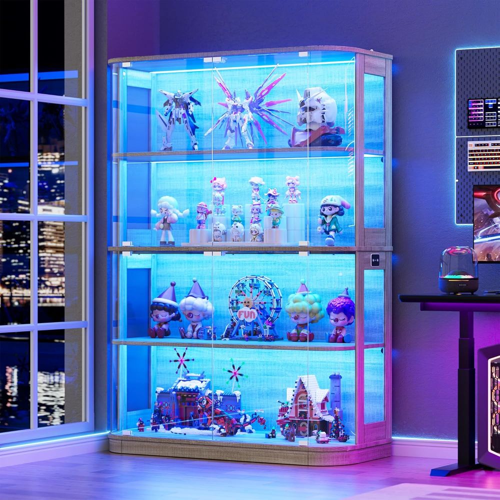 47.2 Glass-Door 4-Tier Display - Collectible Collection reseña y precio