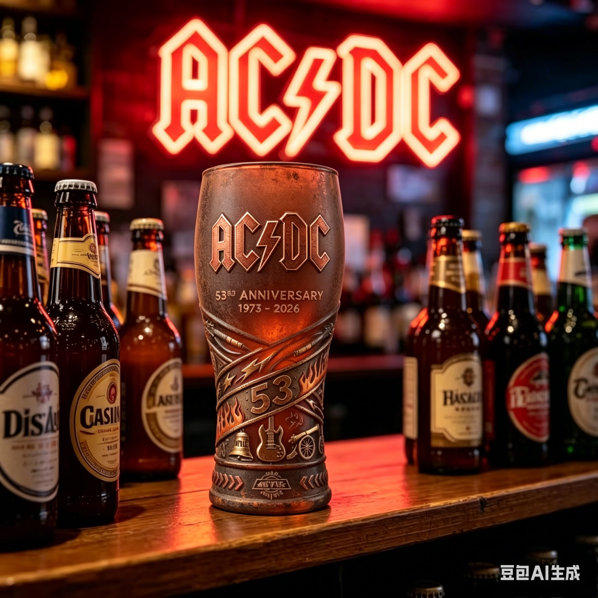 RURUYA AC/DC 53rd Anniversary  - Vintage Collectible Glass reseña y precio