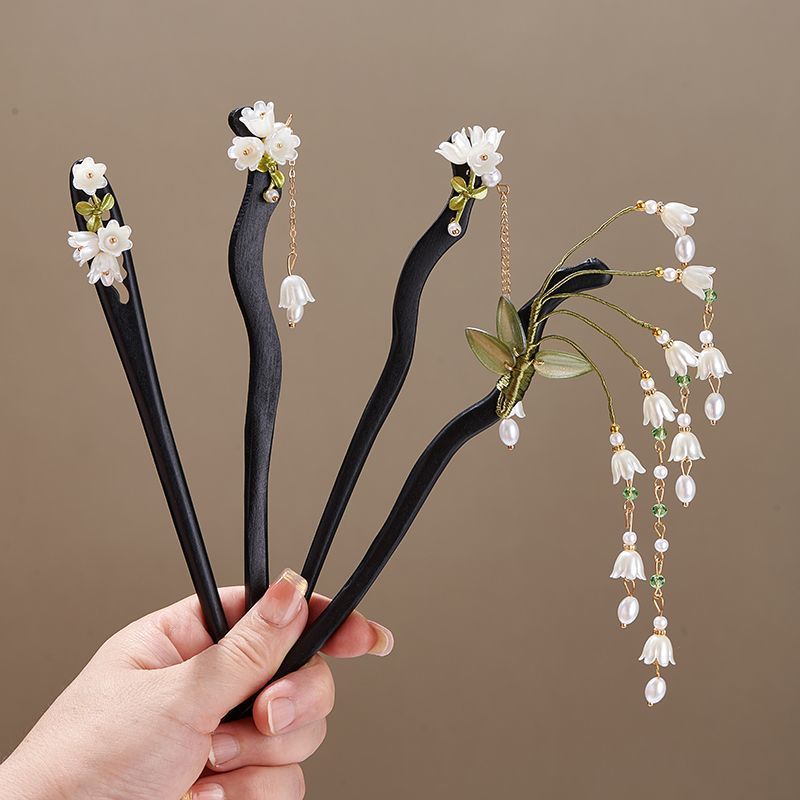 Wooden Flower Hairpin Vintage  - Vintage Jewelry Collection reseña y precio