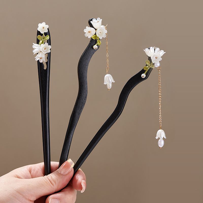 Wooden Flower Hairpin Vintage  - Vintage Jewelry Collection reseña y precio