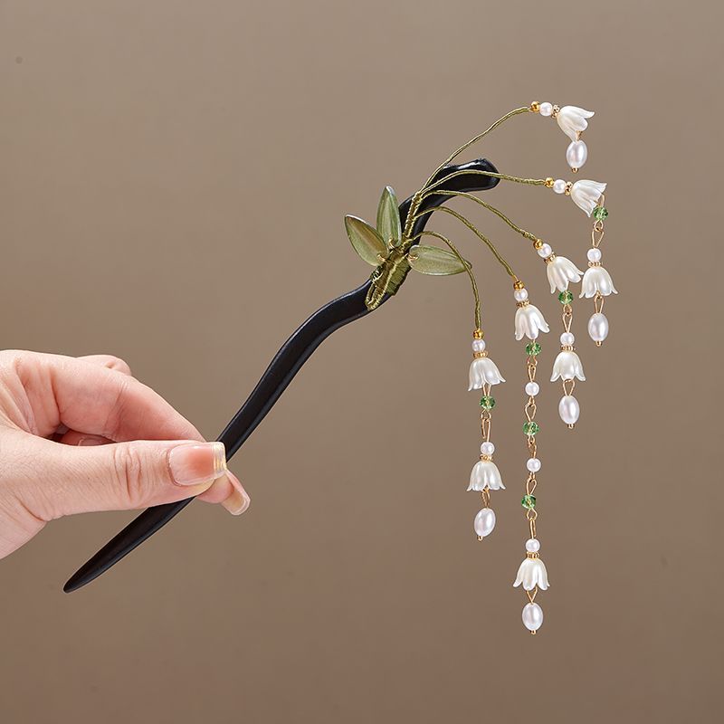 Wooden Flower Hairpin Vintage  - Vintage Jewelry Collection reseña y precio