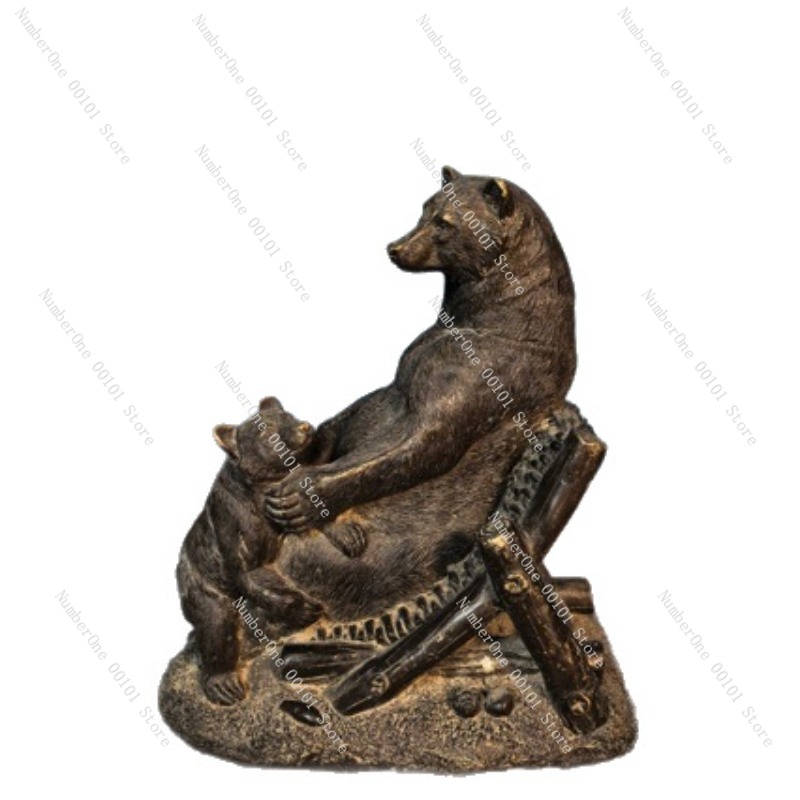 Antique Bronze Bear Ornament V - Vintage Collectible Bears reseña y precio