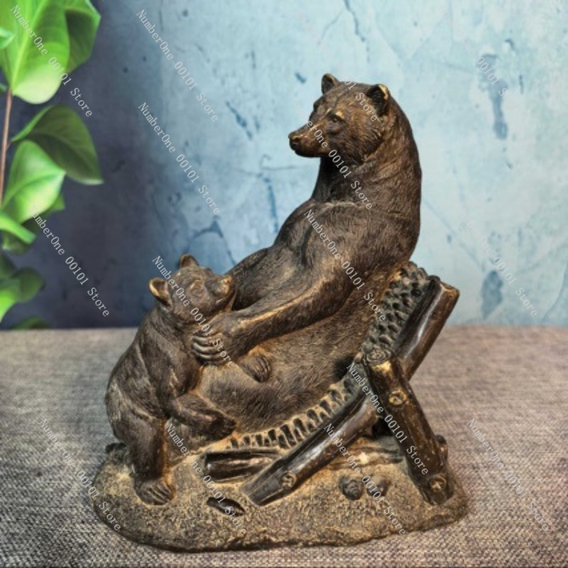 Antique Bronze Bear Ornament V - Vintage Collectible Bears reseña y precio