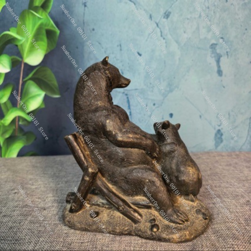 Antique Bronze Bear Ornament V - Vintage Collectible Bears reseña y precio