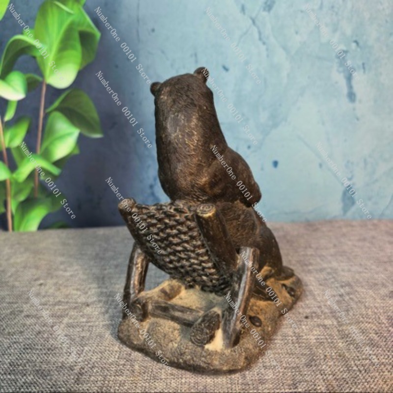 Antique Bronze Bear Ornament V - Vintage Collectible Bears reseña y precio
