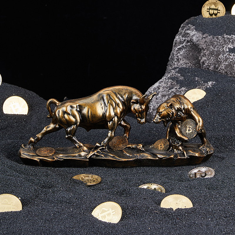 Feng Shui Bear Bull Statue Col - Vintage Collectible Bears reseña y precio
