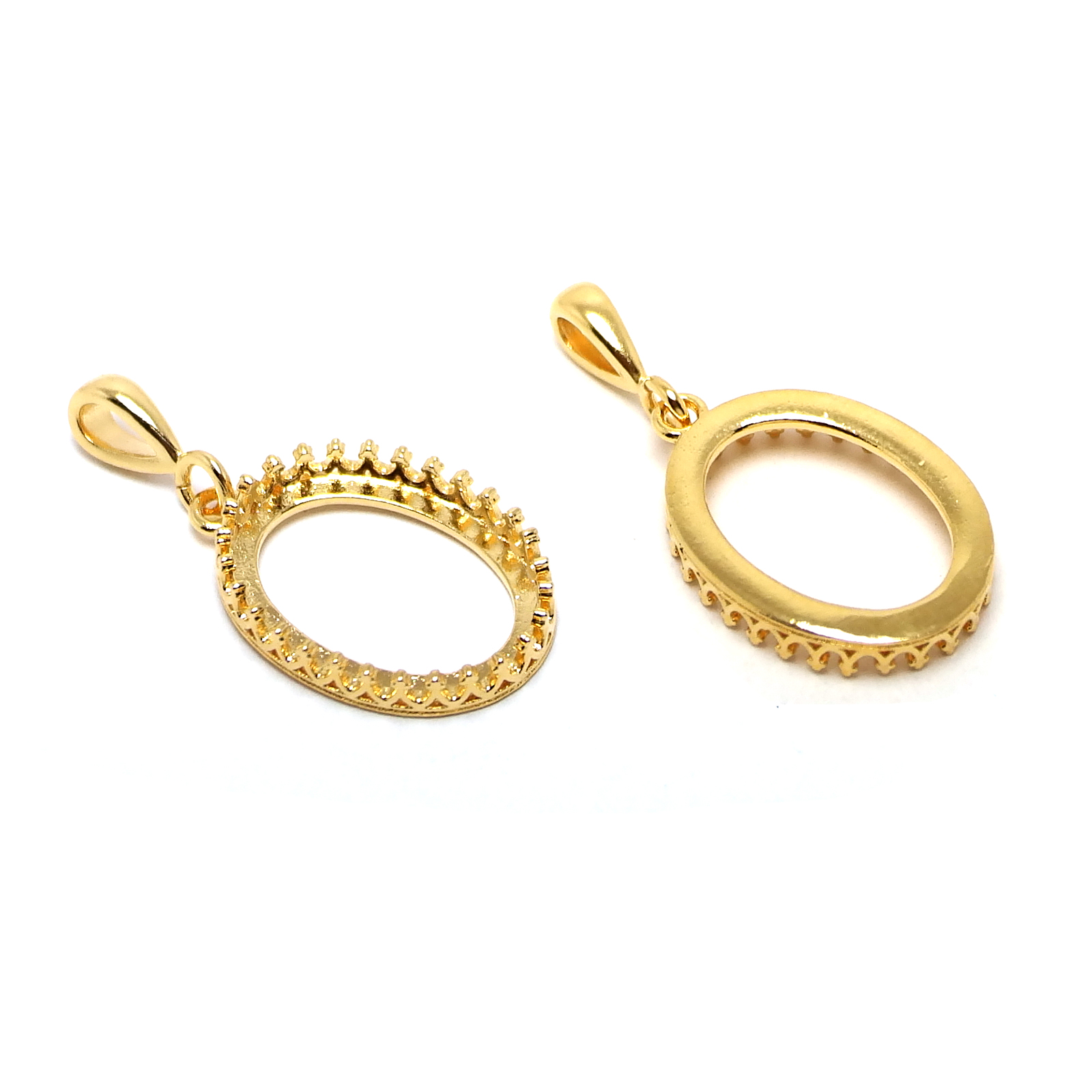 2pcs Crown Drop Necklace Charm - Vintage Jewelry Collection reseña y precio