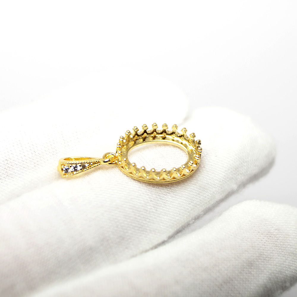 2pcs Crown Drop Necklace Charm - Vintage Jewelry Collection reseña y precio