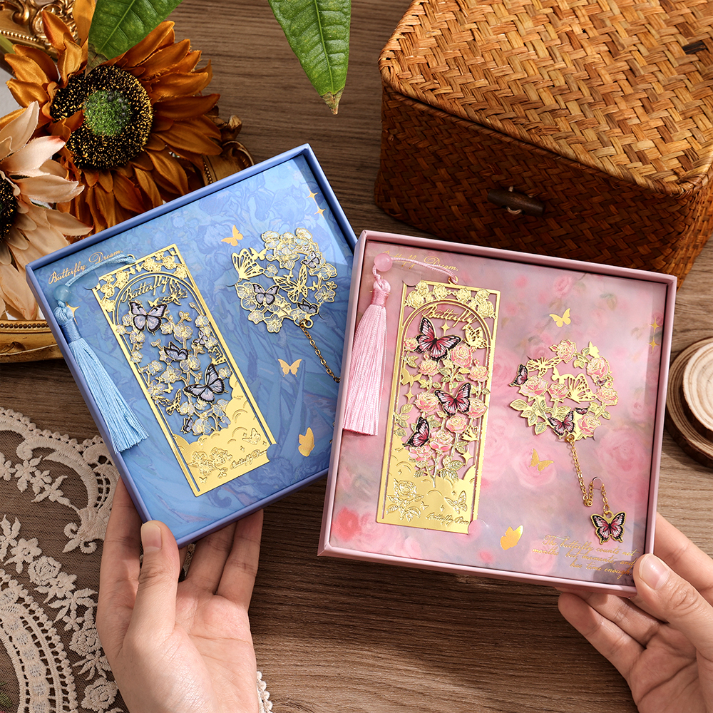 2 Pcs Butterfly Bookmarks With - Vintage Collection reseña y precio
