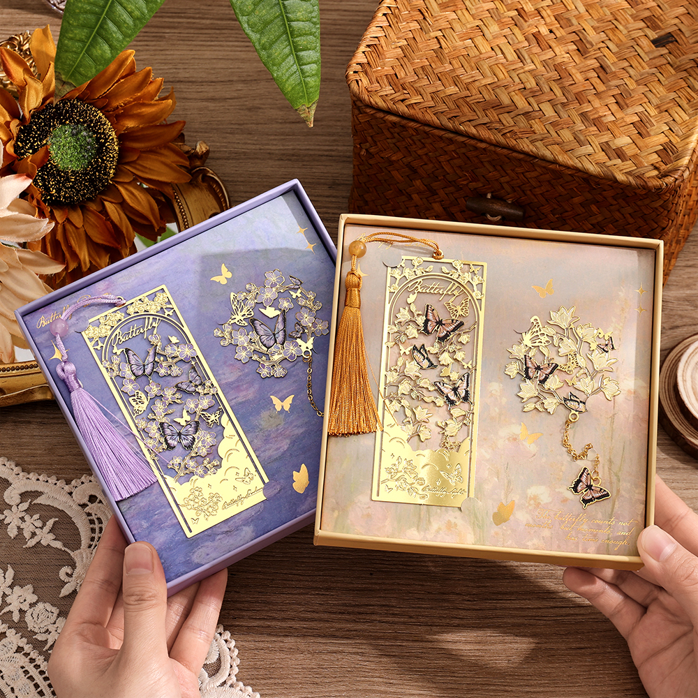 2 Pcs Butterfly Bookmarks With - Vintage Collection reseña y precio