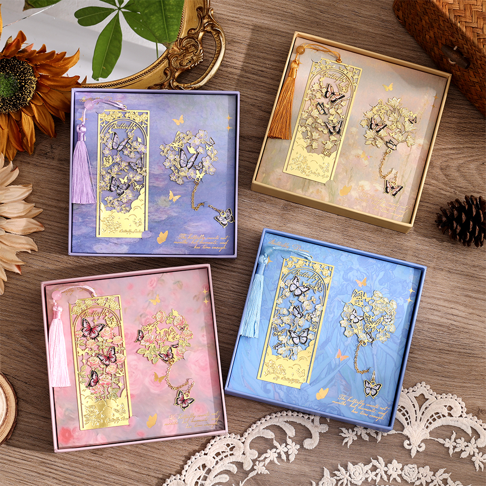 2 Pcs Butterfly Bookmarks With - Vintage Collection reseña y precio