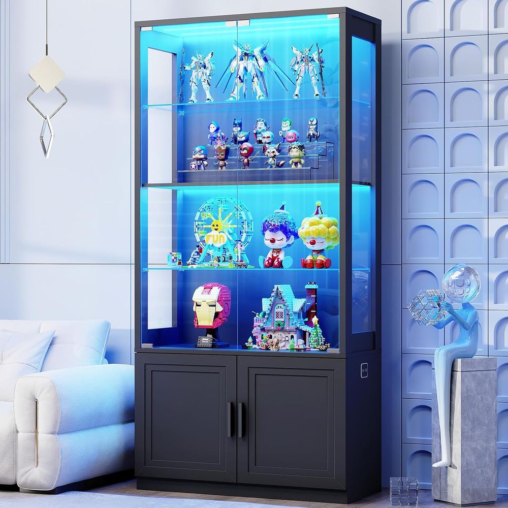 67 4-Tier Glass Display Cabine - Collectible Collection reseña y precio