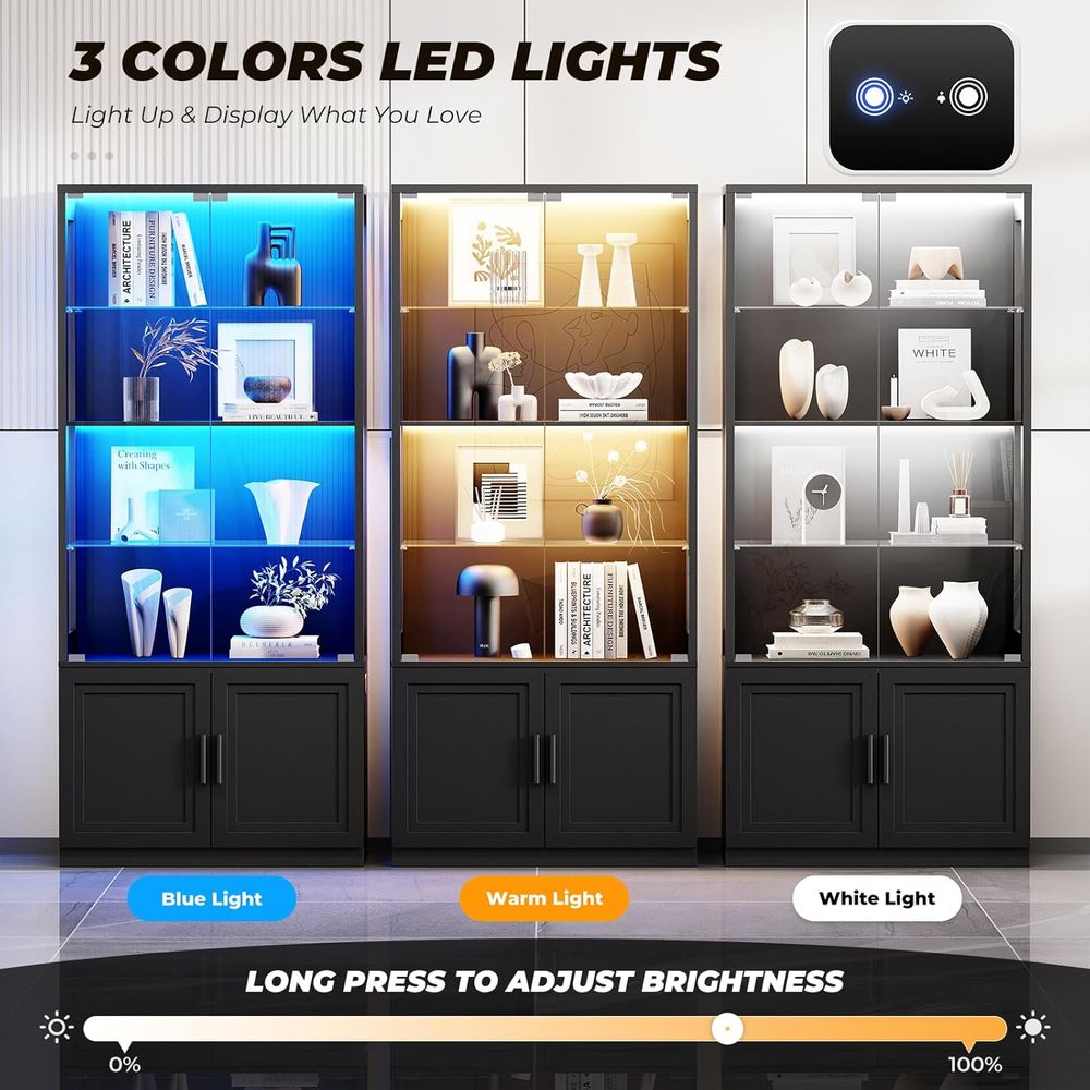 67 4-Tier Glass Display Cabine - Collectible Collection reseña y precio