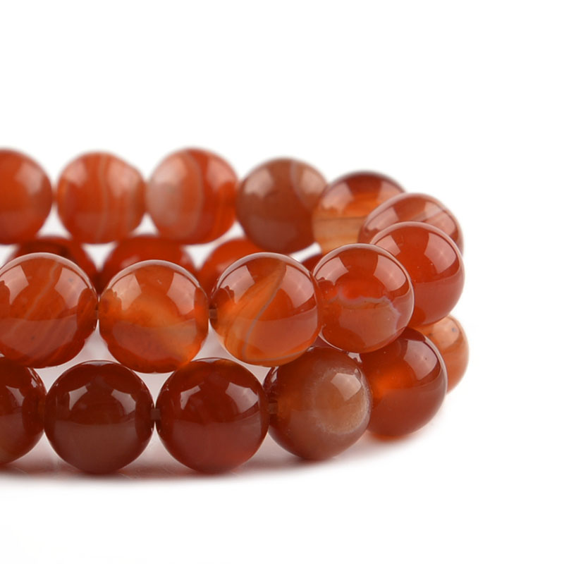 1 Strand Red Striped Agate Nat - Vintage Jewelry Collection reseña y precio