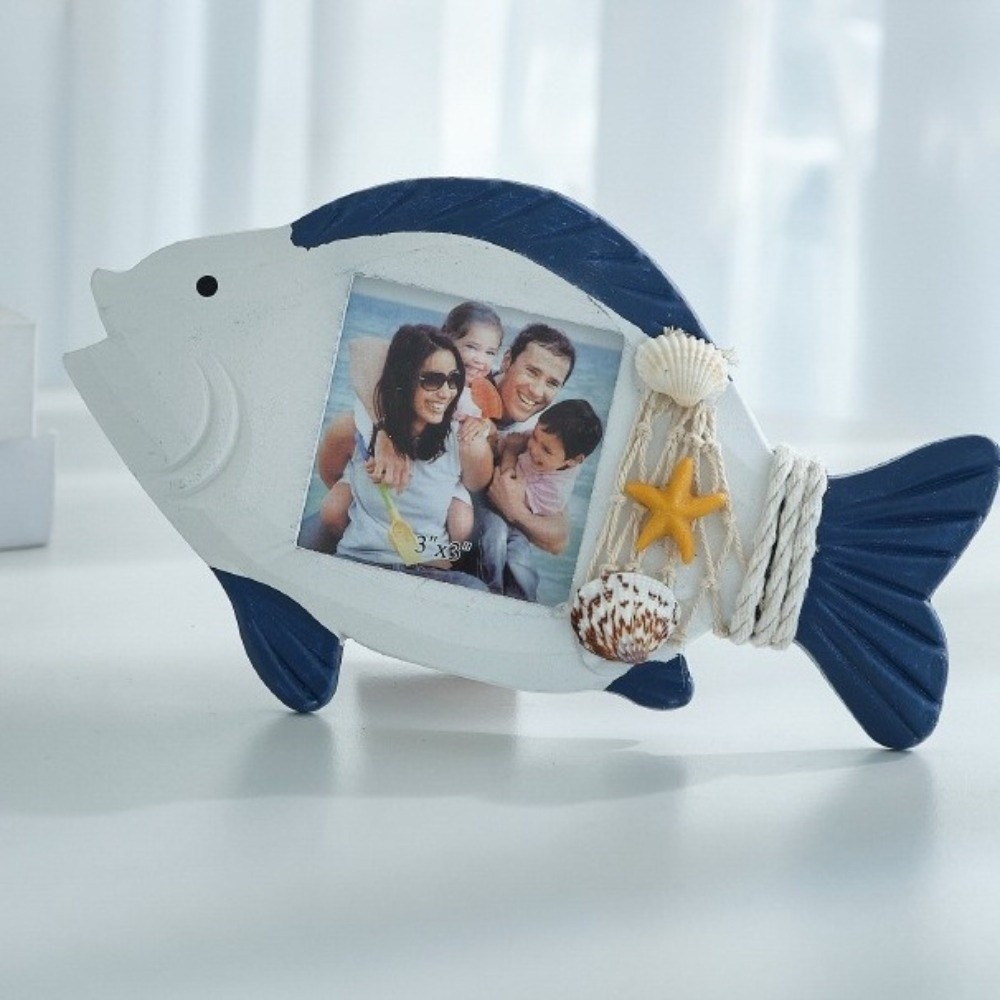 3-inch Ocean-Themed Photo Fram - Collectible Vintage Photos reseña y precio